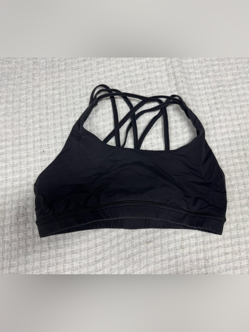 Black Strappy Sports Bra - Lululemon